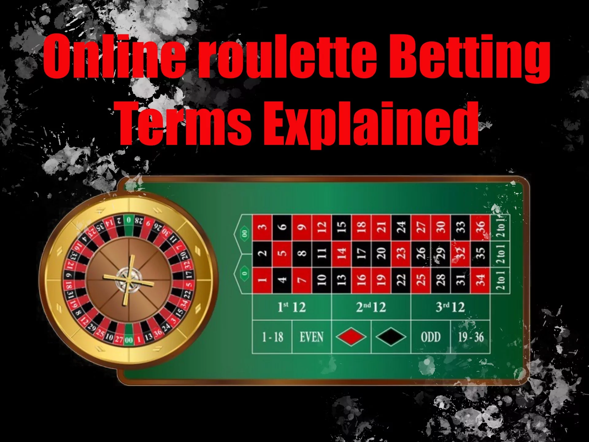Learn these terms to understand the procces of online roulette playing.