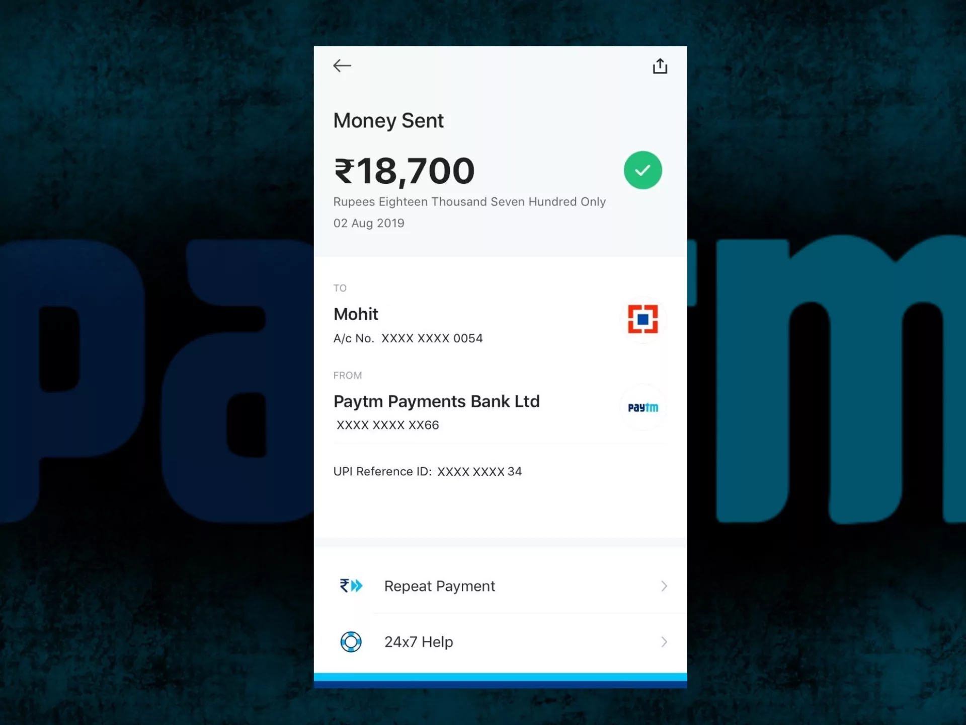 You can fund your PayTM wallet straight from your Indian bank card.