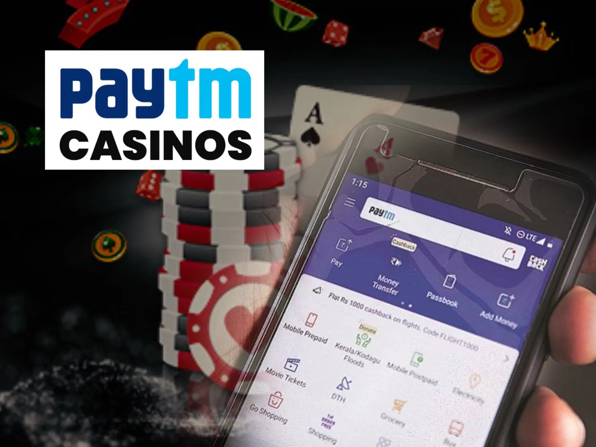 1xBet and Melbet casinos allow to withdraw money with Paytm.