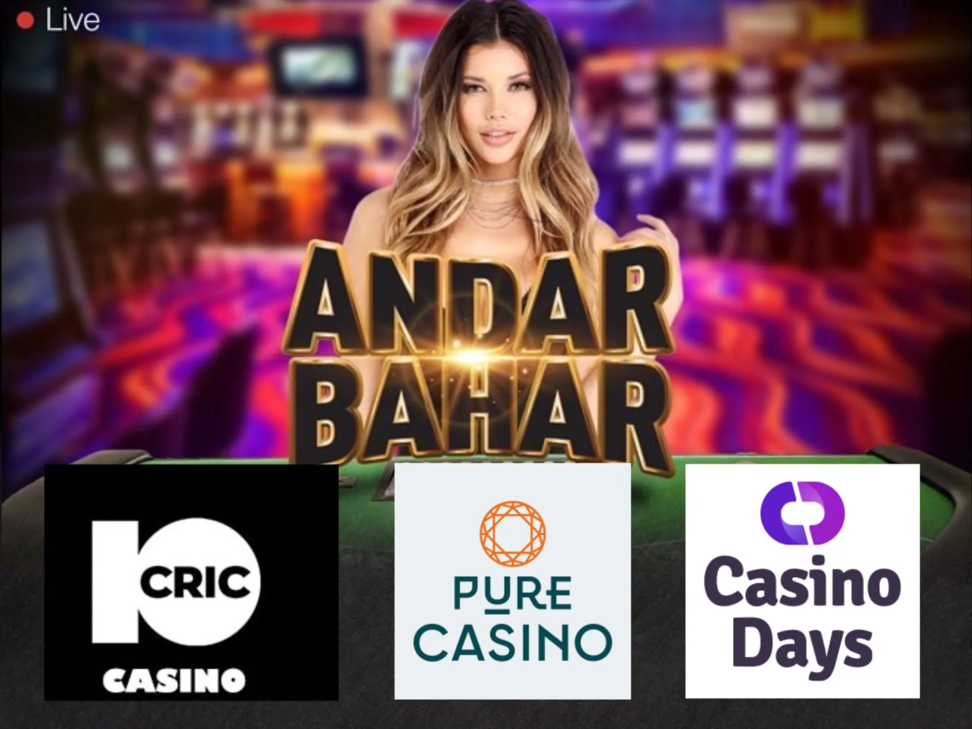 Downloadn and instal the online casino app and start playing Andar Bahar.