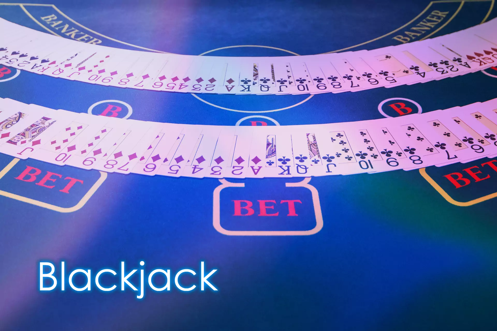 In Blackjack, a player has to beat a dealer to win.