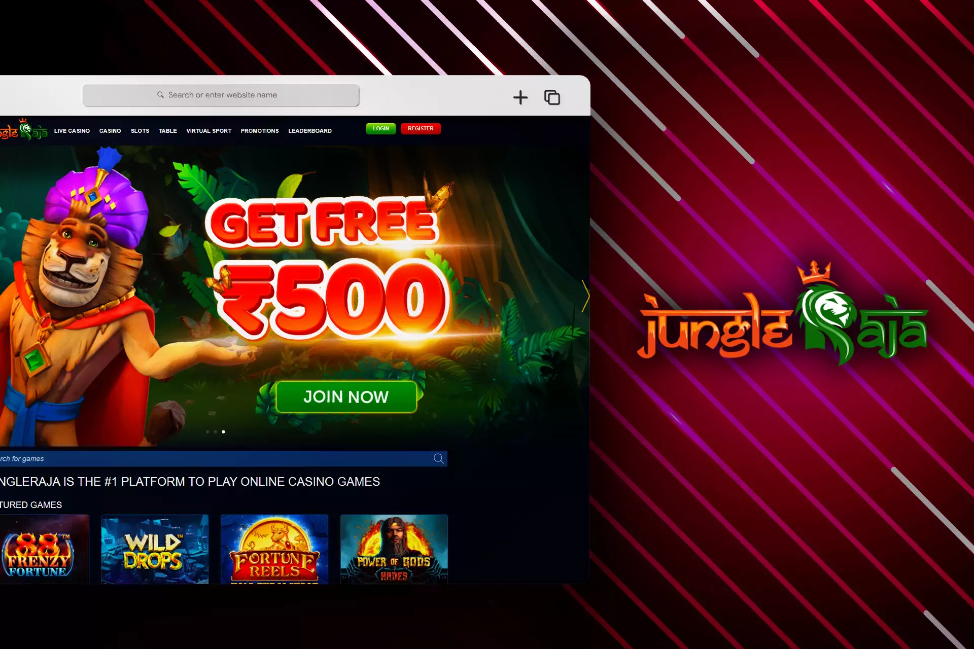 The target audience of JungleRaja is Indian players, so you should definitely try playing on this online casino site.