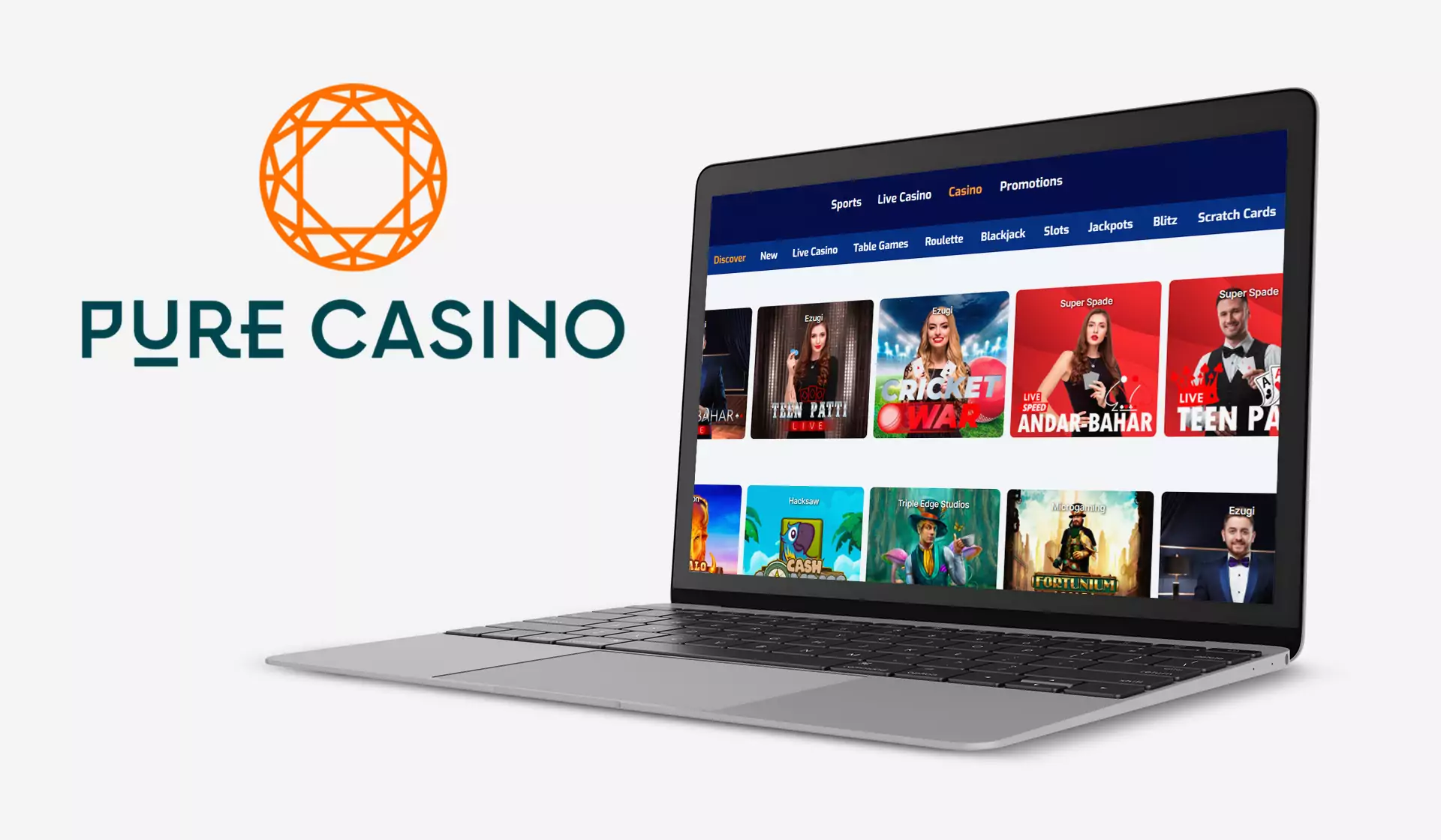Pure Casino is a great online casino created especially for Indiands.