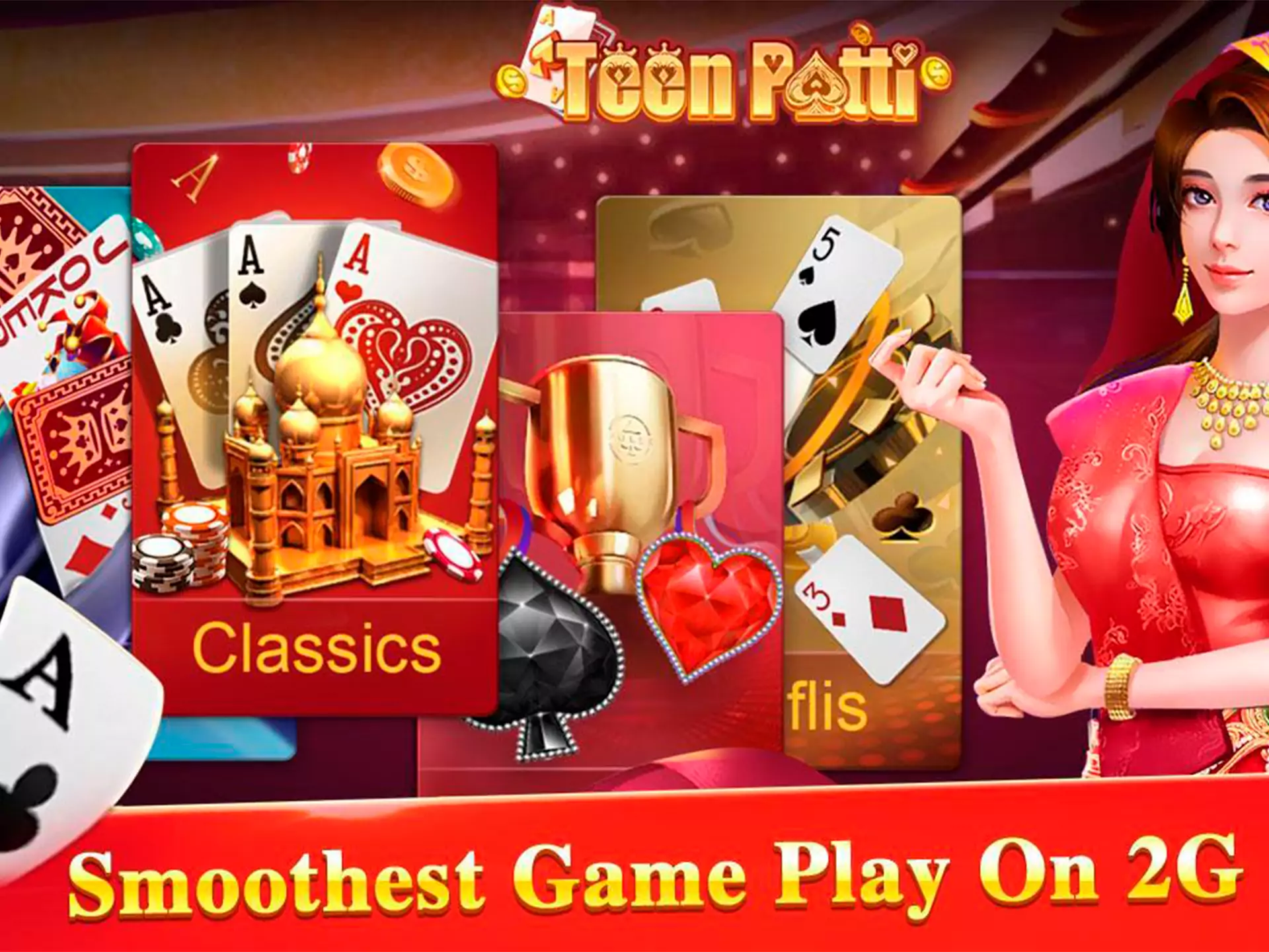 Teen Patti is one of the moest popelar game in India.