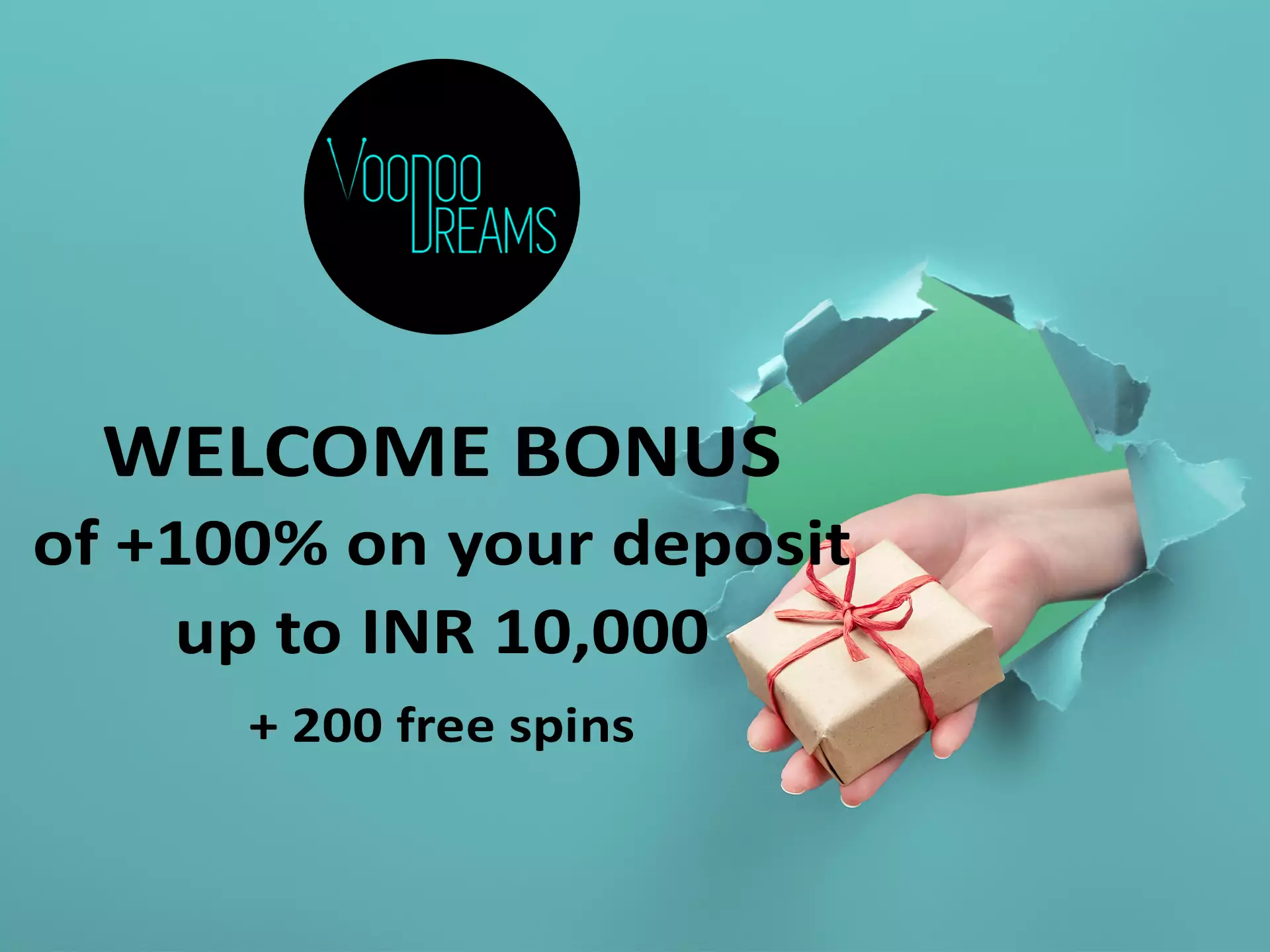 Make you first deposit on Woodoodreams and get a lucrative welcome bonus of up to 10.000 INR.