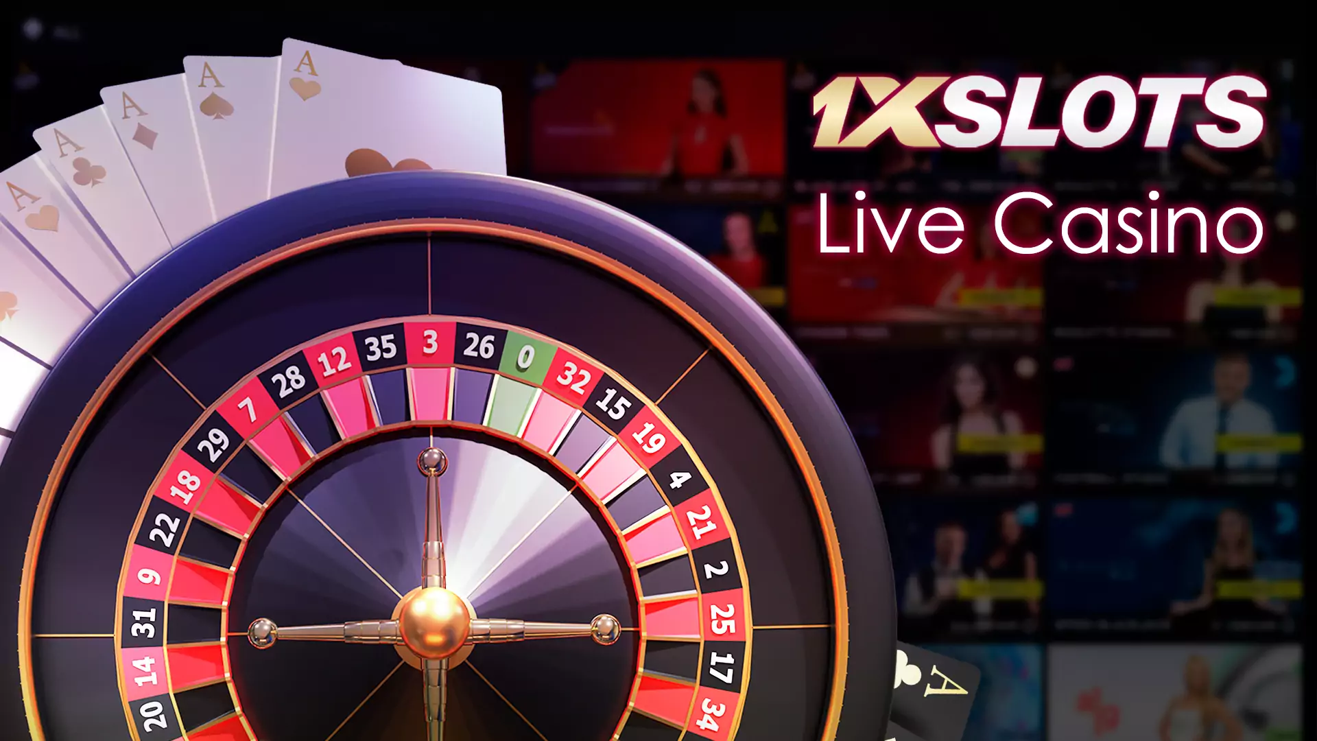 In the Live Casino, you can play with a real dealer online.