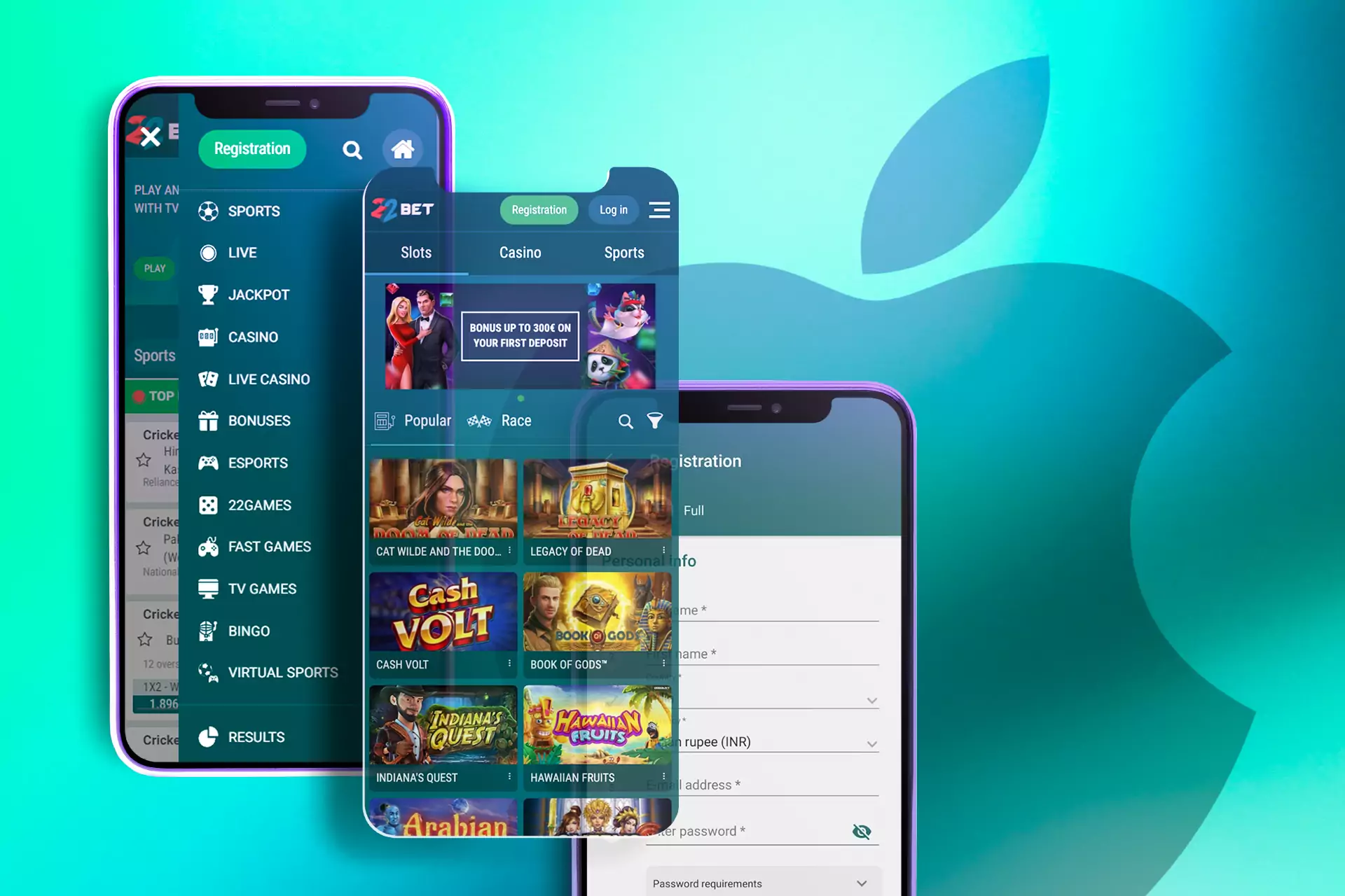 iOS owners can also enjoy the opportunities of playing casino games in the app.