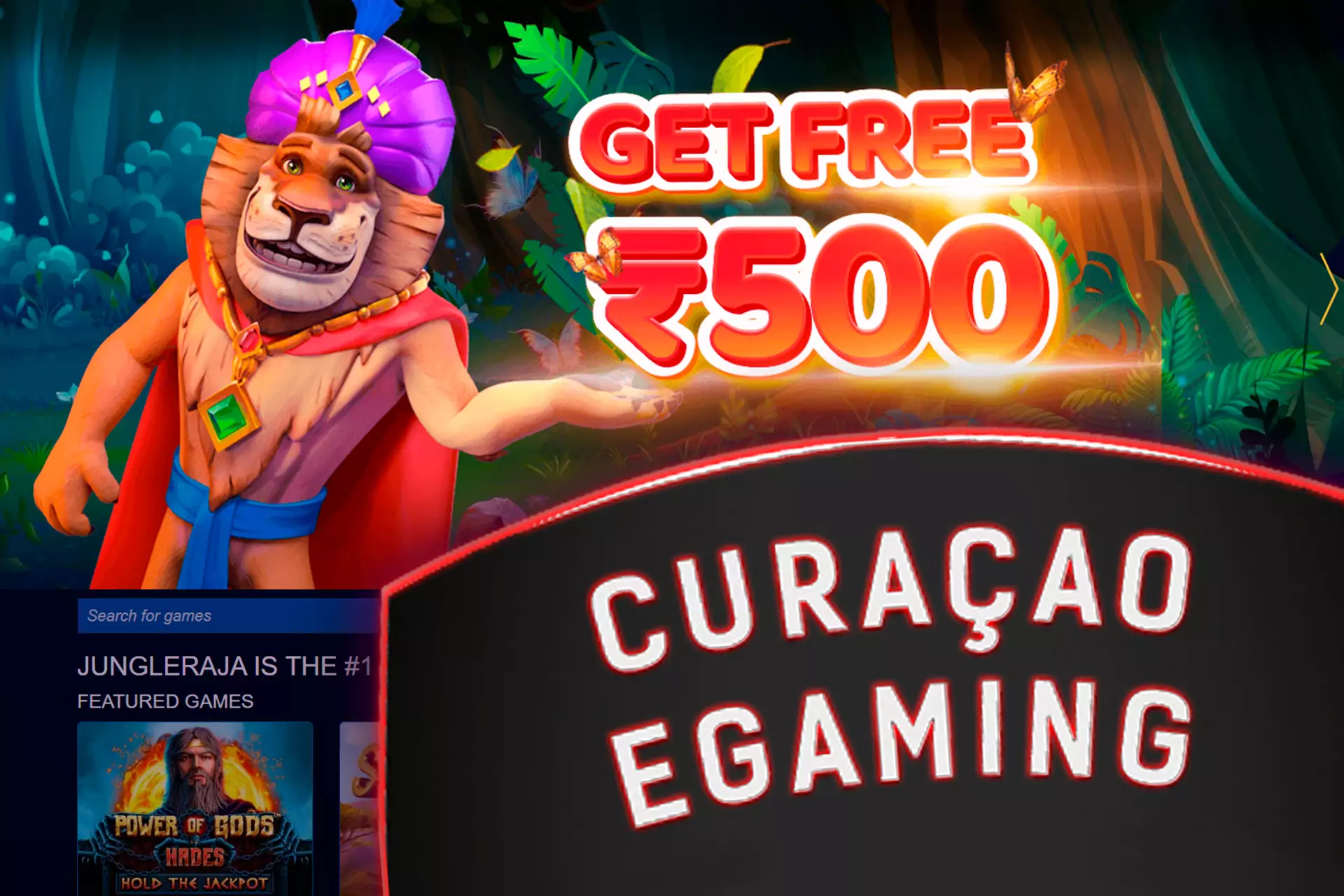 The JungleRaja works under the Curacao license and is totally legal online casino in India.