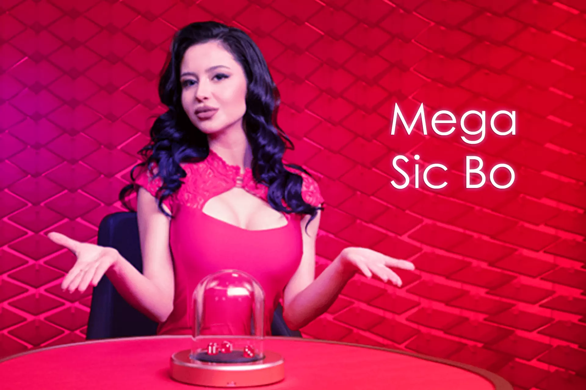 In Mega Sic Bo, you are expected to predict the outcome of 3 rolled dice.