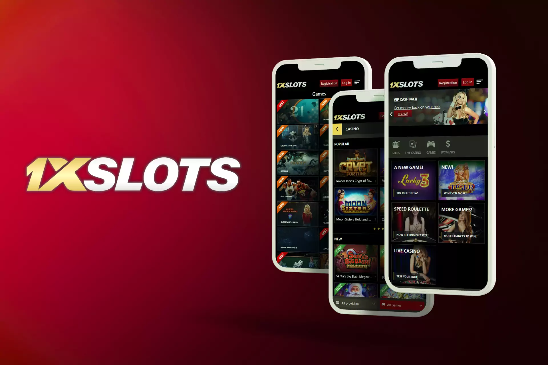 At the 1xSlots you find lots of slot machines and amazing bonus offers for new and old users.