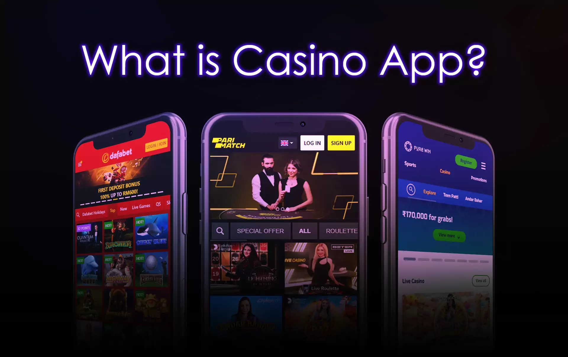Online casino apps are designed for gambling through a smartphone.
