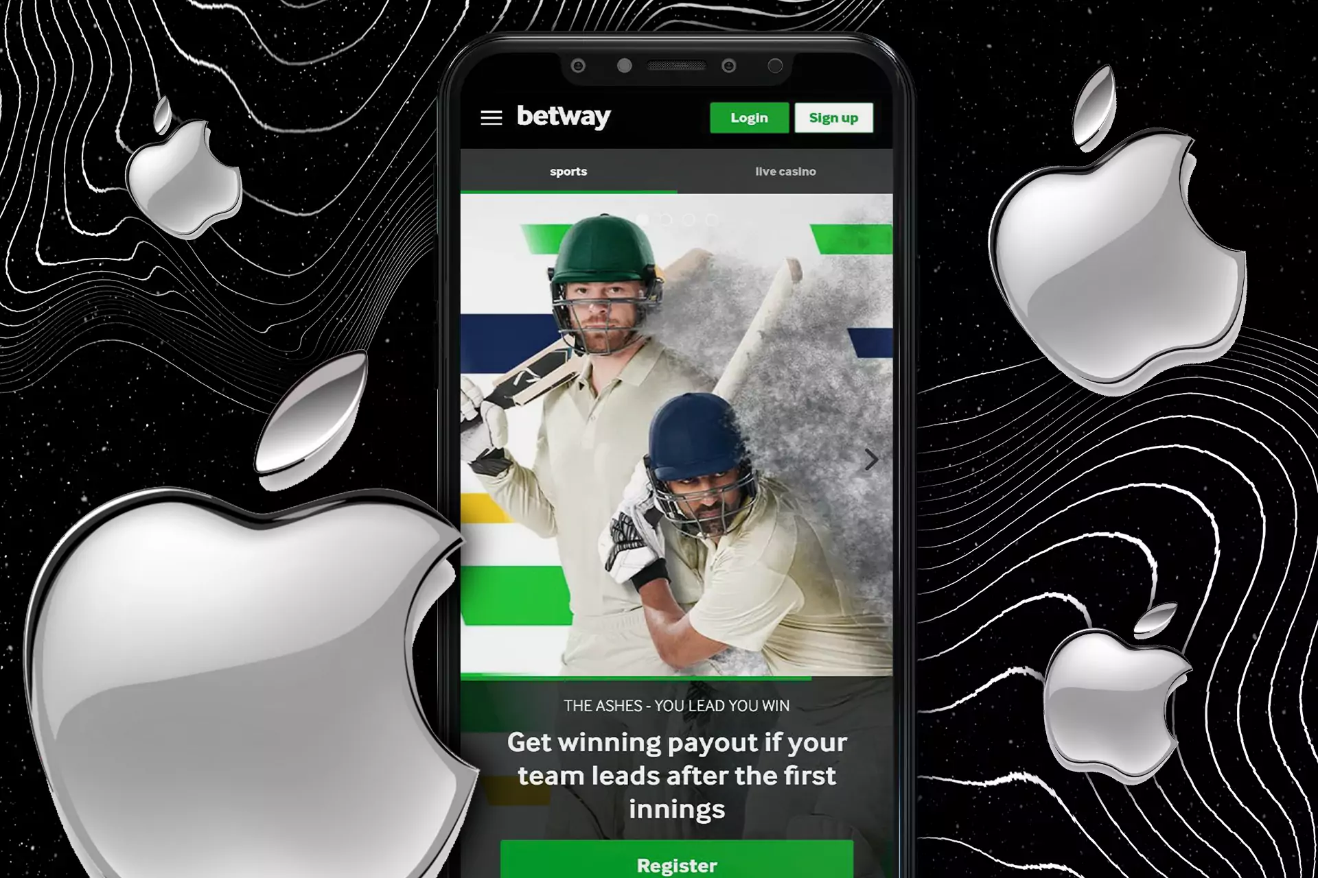 You can download the Betway app for free on iOS.