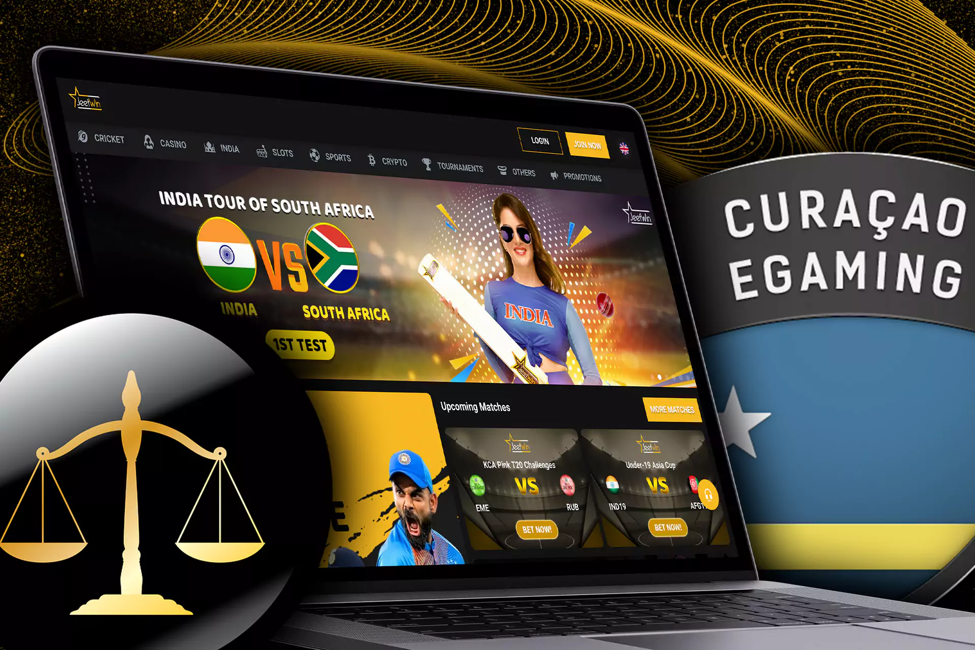 The Jeetwin Casino works legally in India thanking the Curacao Gaming license.