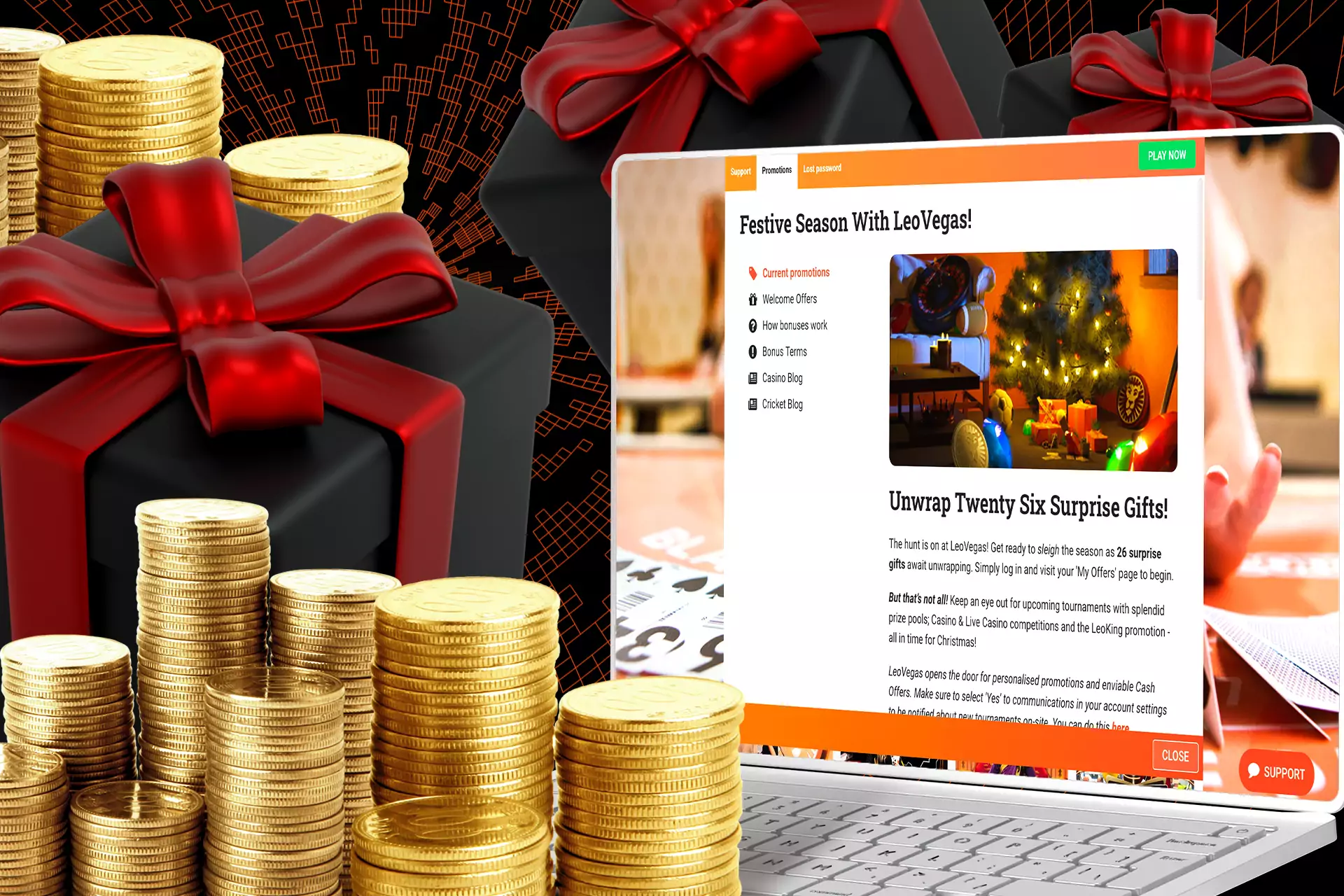 Except for welcome offers, there are a LeoJackpot and VIP bonus at the LeoVegas casino.