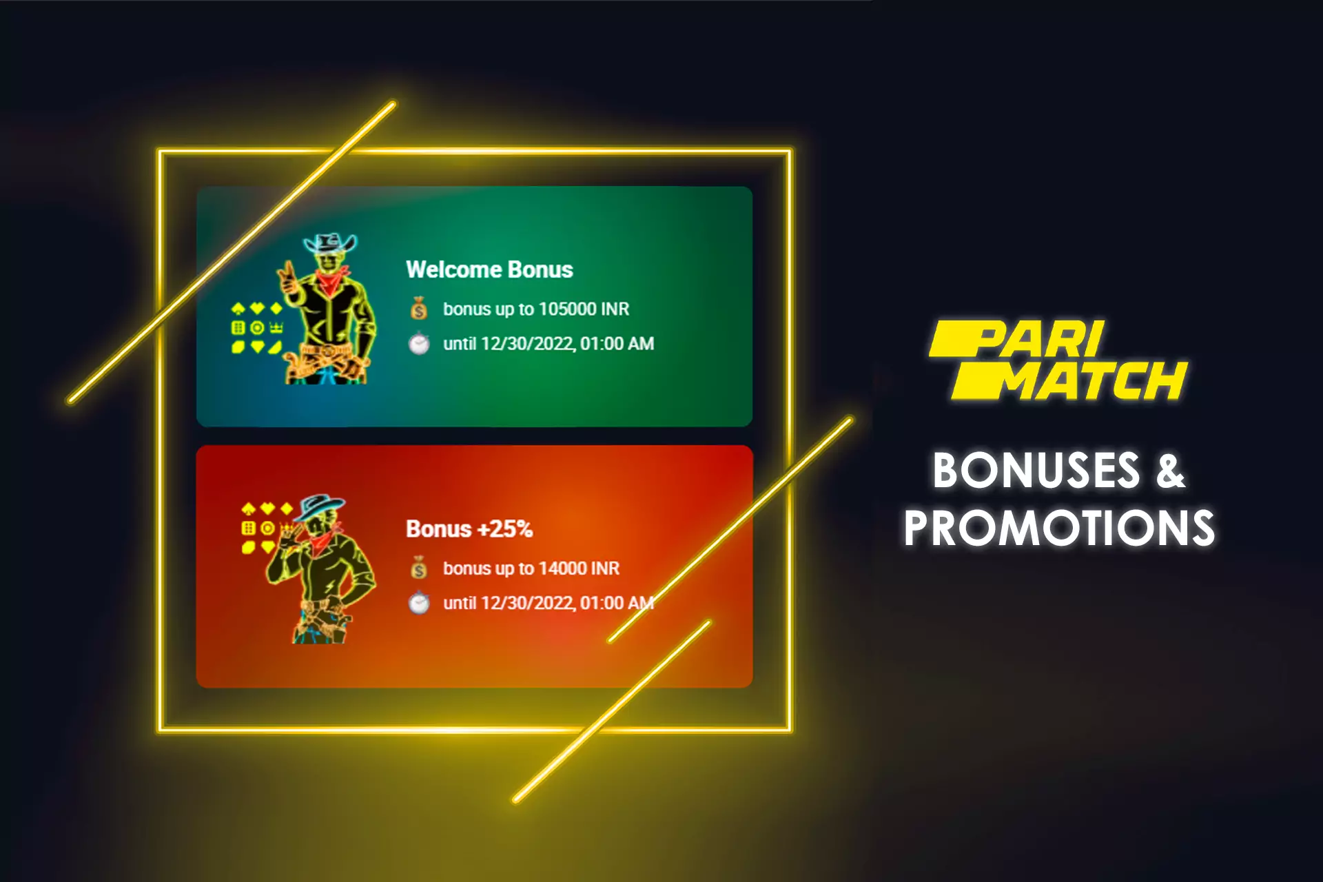For new users, there is a welcome offer at the Parimatch Casino.