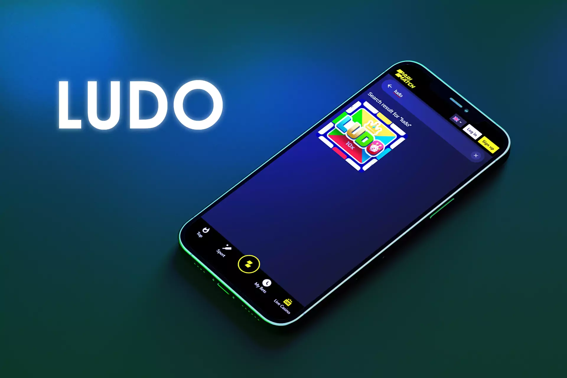 The Parimatch version of Ludo you can find in the section of slots.