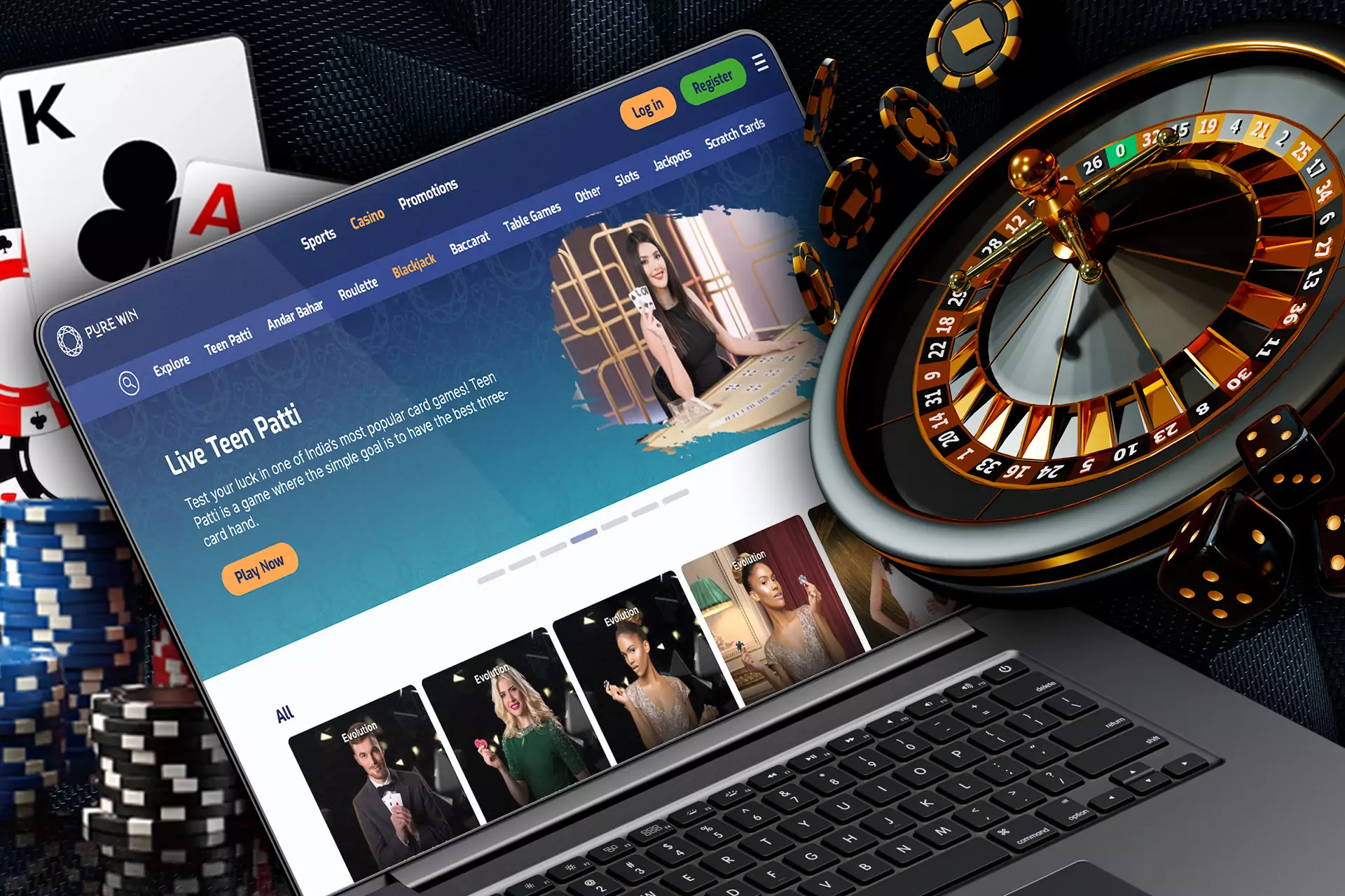 Live dealer games are in great demand at Pure Casino.