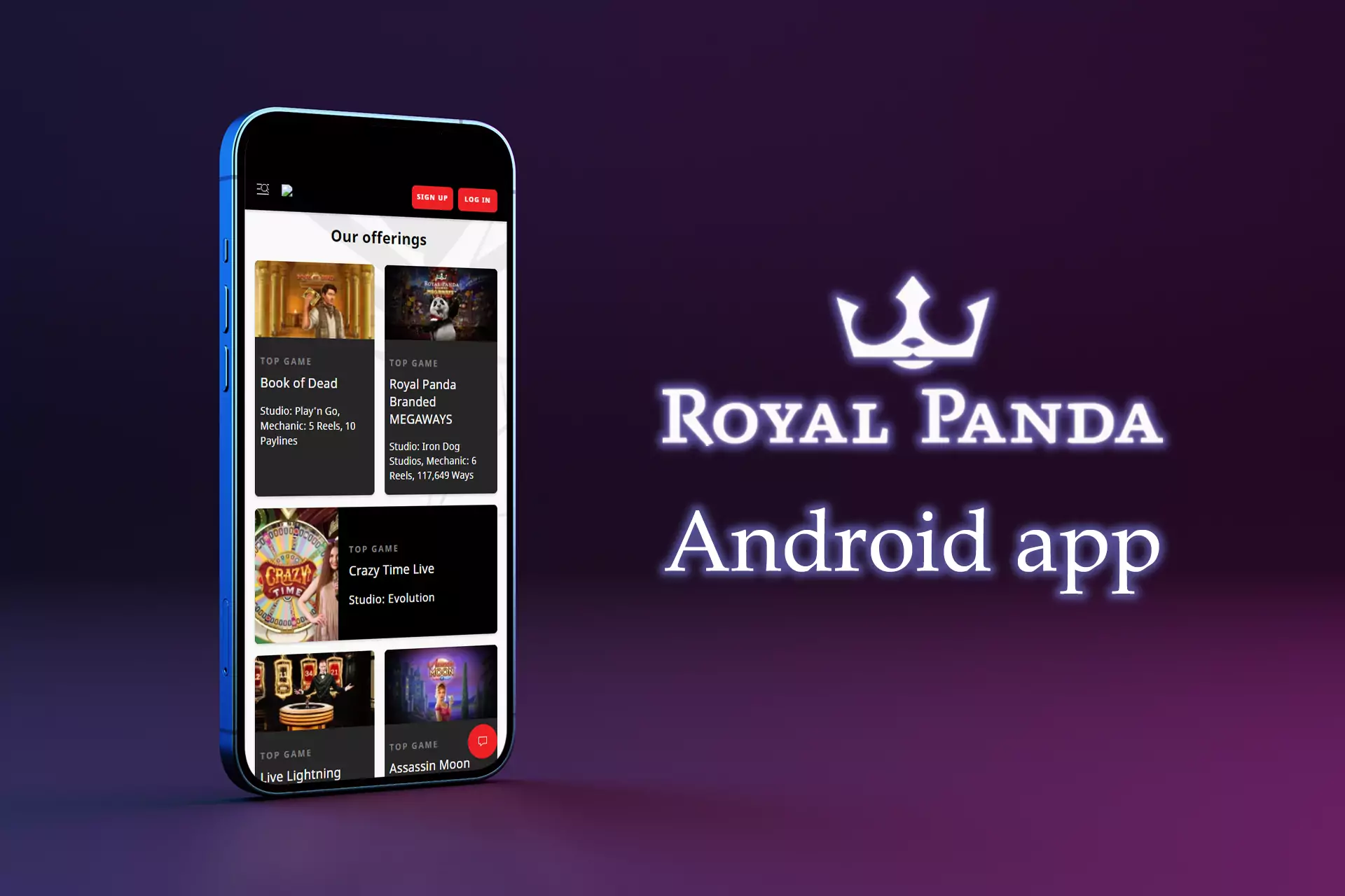 For the users who prefer playing games using a smartphone, the Royal Panda team released the Android app.